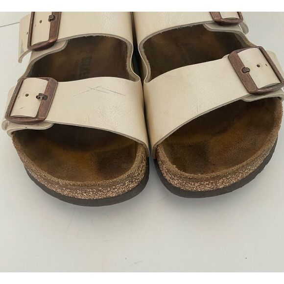 Birkenstock Arizona Birko-Flor Cream Size 38 - Picture 3 of 7
